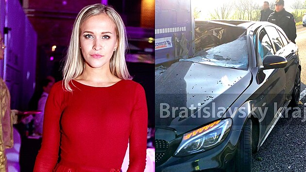 Podnikatelka Nela Slovkov nabourala ve svm luxusnm voze do kamionu (14. listopadu 2022)