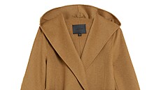 Zavinovací kabát ze smsi vlny s páskem a kapucí, cena 4999 K