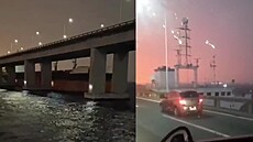 V Rio de Janeiru vítr nahnal obří nákladní loď do důležitého mostu