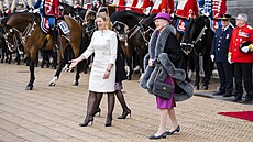 Dánská královna Margrethe II. (vpravo) se starostkou Kodan Sophie Haestorp...