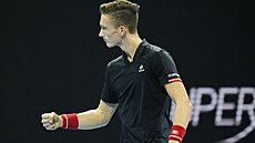 Jiří Lehečka ve finále Turnaje mistrů pro hráče do 21 let.