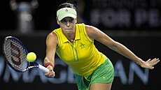 Australská tenistka Ajla Tomljanoviová bhem finále Turnaje BJK