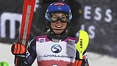 Vítězka slalomu Světového poháru ve finském Levi Mikaela Shiffrinová