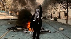 Íránské protivládní protesty, vyvolané smrtí mladé Mahsá Amíníové v policejní...