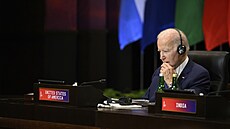 Americký prezident Joe Biden na summitu G20 na ostrov Bali (15. listopadu 2022)