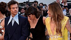Harry Styles, Sydney Chandler a Olivia Wilde na filmovém festivalu v Benátkách...