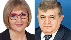 Zleva: Barbara Bartus, Vladimir Dabarov