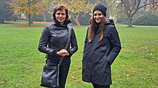 Moderátorka poadu 13. komnata Zuzana Bureová s dcerou Radky Folprechtové...