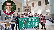 Studenti kvůli klimatu okupují brněnskou fakultu.