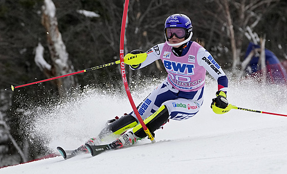 Martina Dubovská pi slalomu v Killingtonu