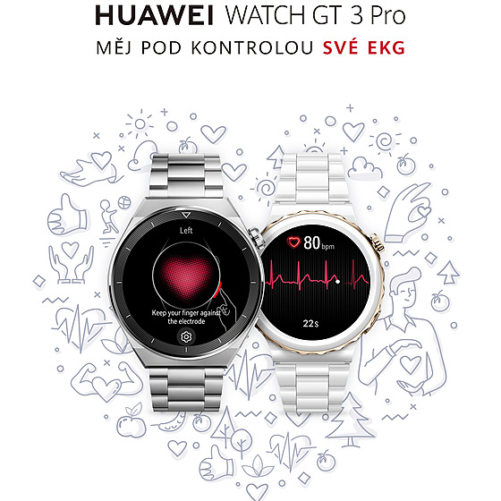 Namte si EKG s HUAWEI Watch GT 3 Pro u za 30 sekund!