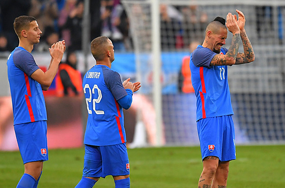 Marek Hamík (17) je dojatý, louí se se slovenskou reprezentací.