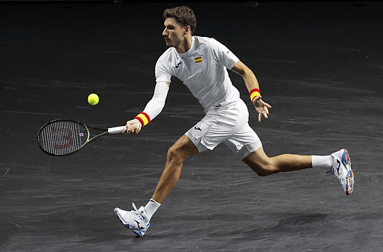 panlský tenista Pablo Carreno v bojích o Davis Cup