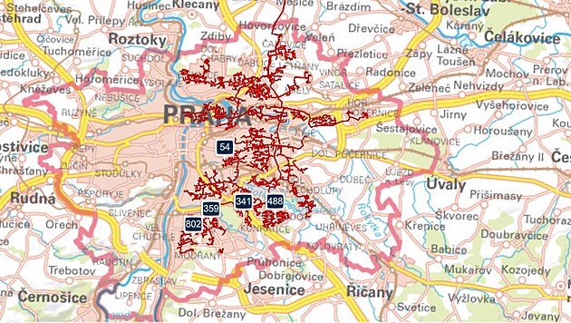 Výpadek dodávek tepla a teplé vody v Praze. (24. listopadu 2022)