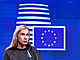 Evropská komisaka pro energetiku Kadri Simsonová na tiskové konferenci po...