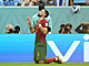 Portugalsk zlonk Bruno Fernandes slav promnnou penaltu v zpase s...