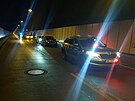 Strahovský tunel je uzaven kvli nkolika dopravním nehodám. (22. listopadu...