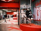 V podchodu pod Hlávkovým mostem se otevelo sportovit pro skateboarding, BMX...