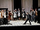Scéna ze Straussova Rového kavalíra ve Státní opee
