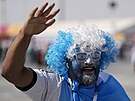 Argentinský fanouek ped utkáním proti Saúdské Arábii