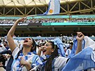 Argentinské fanynky ped zápasem proti Saúdské Arábii