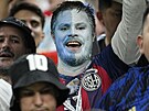 Argentinský fanouek ped soubojem s Mexikem