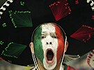 Mexický fanouek ped soubojem s Argentinou