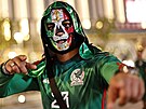 Mexický fanouek ped soubojem s Argentinou