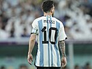 Argentinský útoník Lionel Messi v utkání proti Mexiku
