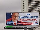 Billboard Jaroslava Baty ped prezidentskou volbou