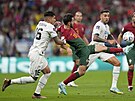 Momentka z utkání skupina H mezi Portugalskem a Uruguayí na mistrovství svta...