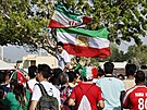 Írántí fanouci míí na zápas s Anglií.