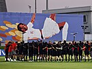 Ghantí fotbalisté bhem tréninku v katarské Aspire Academy