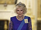 Královna cho Camilla na banketu v Buckinghamském paláci (Londýn, 22. listopadu...