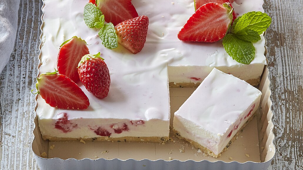 Jahodový cheesecake