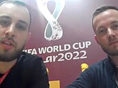 David Čermák a Jiří Čihák, sportovní reportéři iDNESu na fotbalovém MS v Katartu