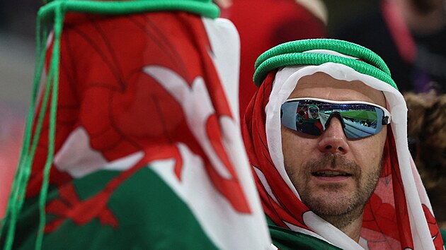 Vel��t� fanou�ci p�ed soubojem se Spojen�mi st�ty