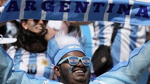 Argentinsk fanouek ped zpasem proti Sadsk Arbii