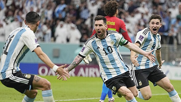 Argentinský útočník Lionel Messi se raduje ze svého gólu proti Mexiku. | na serveru Lidovky.cz | aktuální zprávy