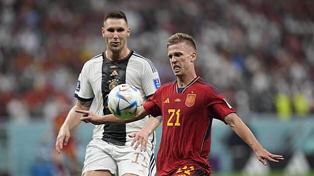 �pan�lsk� �to�n�k Dani Olmo s m��em p�ed Niklasem S�lem z N�mecka