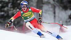 Švýcarský lyžař Marco Odermatt vyhrál v Lake Louise superobří slalom.