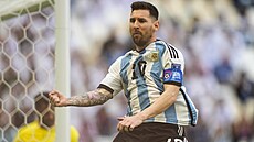 Argentinský útočník Lionel Messi oslavuje svůj gól z pokutového kopu v utkání... | na serveru Lidovky.cz | aktuální zprávy