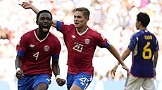 Kostarický obránce Keysher Fuller (vlevo) se raduje ze svého gólu proti... | na serveru Lidovky.cz | aktuální zprávy