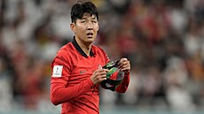 Korejský úto�ník Son Hung-min