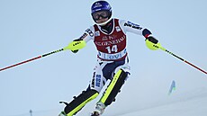 Martina Dubovská v prvním nedlním kole slalomu v Levi.