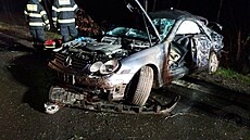 Po nehod� auta u Nasavrk skon�ili v nemocnici �ty�i lidé.