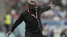 Ghanský trenér Otto Addo b�hem utkání MS v Kataru proti Portugalsku. Po duelu...