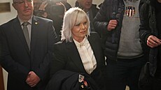 Obhájkyn� Petra Kramného Jana Rej�ková p�ed zahájením soudního �ízení. Uvedla,...