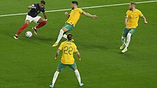 Momentka ze zápasu Francie a Austrálie na mistrovství sv�ta 2022.