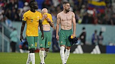Australtí fotbalisté jsou zklamaní z prohry s Francií v utkání skupiny D na...